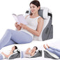 ZIKEE Adjustable Wedge Pillow Headboard Set for Sleeping & After Surgery, Ergonomic Reading Pillow for Sitting in Bed, Bed Wedge with Premium Memory Foam for Back Pain Relief & Support, Leg Elevation