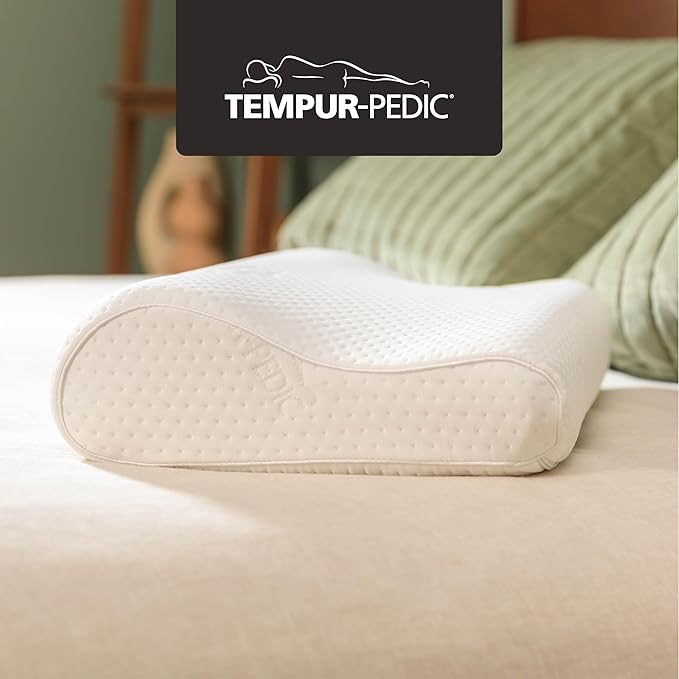 TEMPUR-Pedic, Standard TEMPUR-Neck Pillow, Small Profile-2-Pack, White 2 Count
