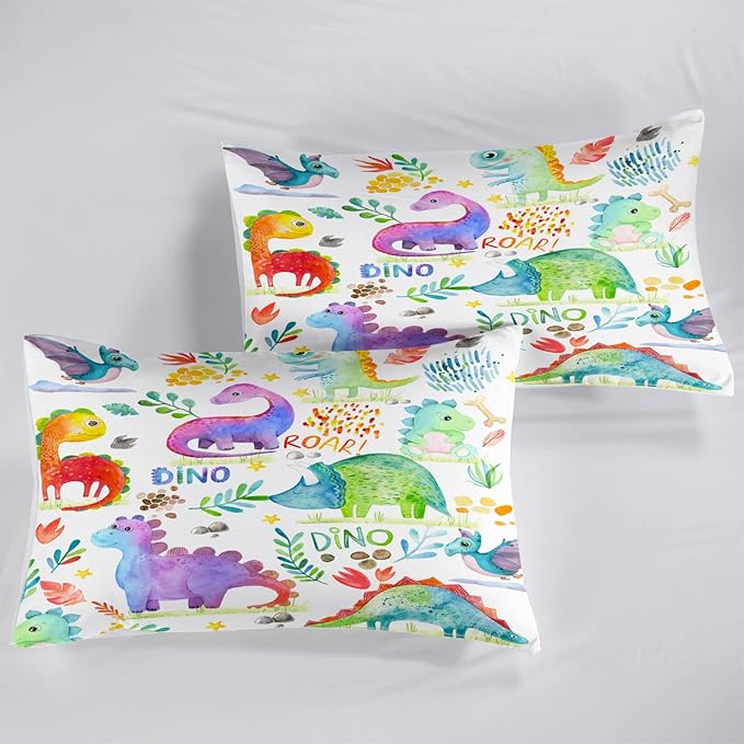 CVHOUSE Dinosaur Bedding for Boys - Full Size, Duvet Cover & Comforter Set, 3 Piece