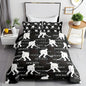 Castle Fairy Ice Hockey Comforter Set,Gray Hockey Player Bedding Set for Kids Girls Women,Adults Winter Sports Comforter,Hockey Sports Event Quilted Duvet Set Bedroom Collection Twin Size 2Pcs
