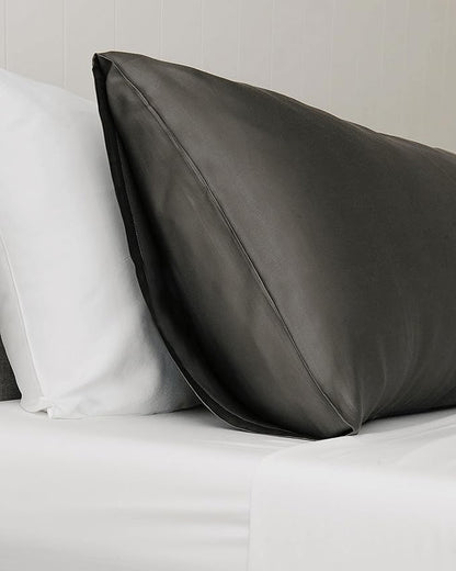 Cozy Earth Standard Pillowcases Set of 2 - Made of 100% Viscose from Bamboo, Ultra-Soft & Luxury, Woven from Naturally Breathable & Lightweight Fabric - Charcoal