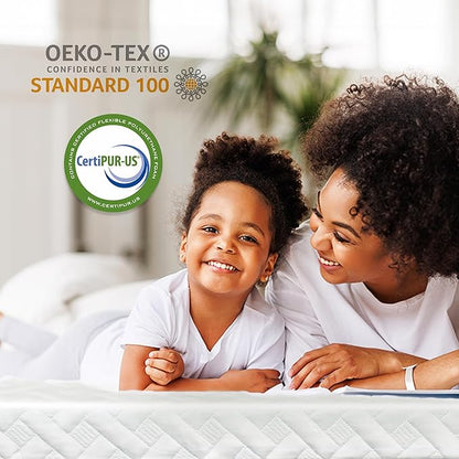 3 Inch Gel Memory Foam Mattress Topper California King Size for Back Pain, Cooling Mattress Pad Bed Topper with Removable and Washable Bamboo Cover, CertiPUR-US & Oeko-Tex Certified – White
