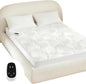Heated Mattress Pad Twin, Electric Mattress Pad Bed Warmer with 9 Heat Settings, Memory Function, 1-12 Hours Auto Off, Deep Pocket, Machine Washable, 39"x 75"