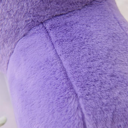 A Nice Night Faux Fur Reading Pillow Bed Wedge Large Adult Children Backrest with Arms Back Support for Sitting Up in Bed/Couch for Bedrest,Lightpurple