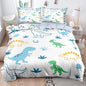 Dinosaur Duvet Cover Sets Full Size for Kids Boys Girls Teens, Cute Cartoon Comforter Cover with 1 Duvet Cover 79x90 Inches and 2 Pillowcases 20x26 Inches (Full,No Comforter)