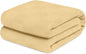 Avalon Bedding 100% Cotton Blankets Queen Size Thermal Blanket (90"x90") - Perfect Cotton Blanket Queen Size for Layering Bed in Any Season - Cotton Blankets for Bed (Beige)