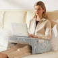 Reading Pillow for Bed, Petite Adults, Teens Arm Rest Pillow, Reading Lap Pillow, Memory Foam Lap Desk Pillow for Reading, Working, Playing, Crocheting in Bed Couch(Ash Grey)