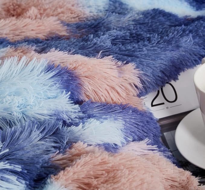 Jillche Bed Fluffy Fur Reading Pillow for Adults & Kids Unisize, College Dorm Room Essentials for Girls, Chair Pillow with Arms, Adorable Gift for Teen, Rest Sit Up Back Support