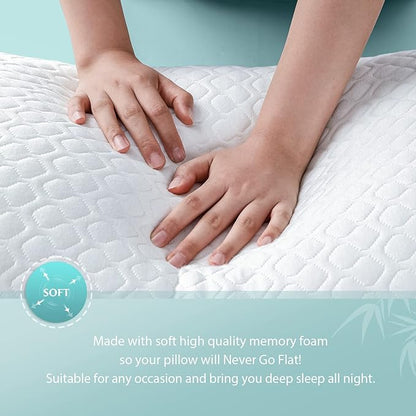 Shredded Memory Foam Full Body Pillow – Side Sleeper – Huggable Long Pillow for Body Relief – with Ultra Soft Cooling Cover, 20 x 54 inches