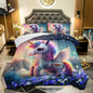Kid Galaxy Unicorn Comforter Set Twin Size 3Pcs Floral Daisy Quilt Bedding Set for Boys Girls with 1 Comforter and 2 Pillowcases