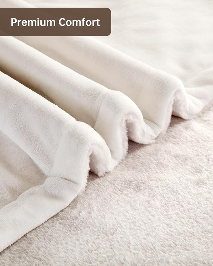 Electric Heated Blanket Queen Size, Washable Blanket Warmer with Dual Control for Home for Adults, Super Cozy Soft Fabric, 84" x 90", 9 Heat Levels, 1-9H Auto-Off, ETL Certified, Pink White