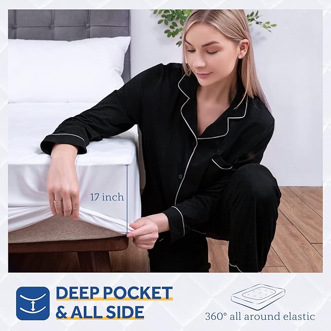 Sealy Heated Mattress Pad King Size 78x80 Inch | Luxury Quilted Waterproof Electric Mattress Cover with 10 Heat Setting Dual Controller & 1-12 Hours Auto Shut Off | Fit Up to 17" Deep Pocket