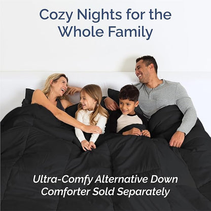 King 6 Piece Sheet Set - Comfy Breathable & Cooling - Ultra Soft Hotel Luxury Bedding Set with 8-16 Inch Deep Pockets - 1 Flat & 1 Fitted Sheet & 4 Pillowcases - Cozy, Wrinkle Free & Easy Care - Black