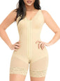 YIANNA Fajas Colombianas Shapewear for Women Tummy Control Post Surgery Full Body Shaper Butt Lifter with Zipper Crotch