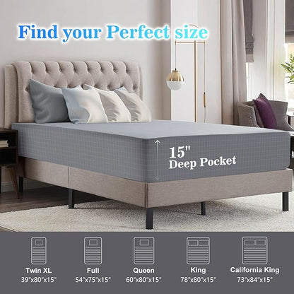 Grounding Bedding Sheet Set, Bed Sheets and Pillowcase Set, 90% Organic Cotton+10% Pure Silver Organic Fitted Grounded Sheet for Improved Sleep, Pain Relief(Gray, (60.1 * 80.2 * 15inch))