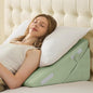 Sasttie Wedge Pillow for After Surgery, Adjustable Bed Wedge Pillow Headboard for Acid Reflux, Sleeping, Neck & Back Support, with Removable Cover, Green