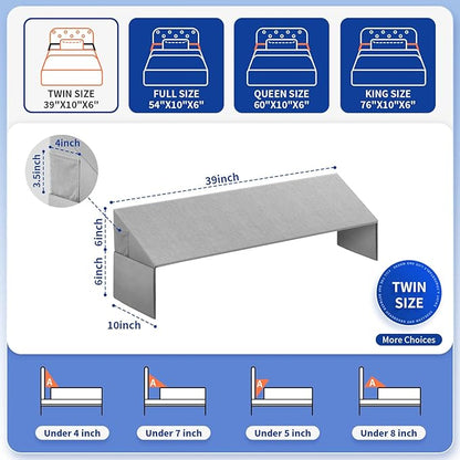 Bed Wedge Pillow for Headboard Gap Filler(40"x6"x10") Twin Size Mattress Gap Filler(0-8") Bed Wedge Between for Your Headboards and Mattress