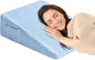 Wedge Pillow 7.5" Bed Wedge After Surgery, Back Pain Relief, Memory Foam Pillow Triangle Incline Wedge for Back Support, Leg Elevation（Blue）