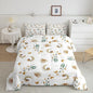 Feelyou Girls Rainbow Cute Comforter Set Wildflower Moon Girly Comforter Soft Quilt for Kids Boys Cartoon Boho Bedding Set Collection 3Pcs Queen Size Boys