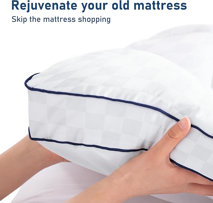 California King Mattress Topper Extra Thick Pillowtop Cooling Mattress Topper Plush Mattress Pad Cover Protector with 8-21 Inch Deep Pocket 3D Snow Down Alternative Fill White