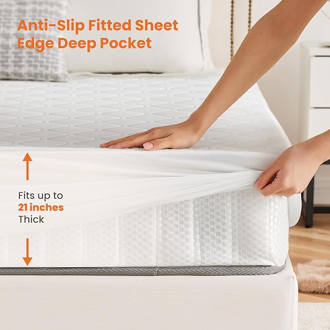 Sweetcrispy Heated Mattress Pad Twin Size (75×39″) – Quilted Electric Bed Warmer with 12 Heat Settings, 10‑Hour Auto Shut‑Off, Machine Washable, ETL Certified – White
