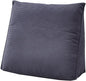 Single Triangle Bed Wedge Pillow for headboard Gap Triangular Reading Pillows for Sitting in Bed Adult Wedge headboard Pillow for College Dorm, Gray