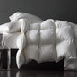 Royoliving Premium Feathers Down Comforter 100% Cotton Cover Duvet Insert with Corner Tabs (White, Queen Winter)
