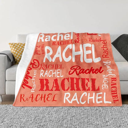 Ships Next Day, Personalized Blankets and Throws Custom Blanket with Name Customized Flannel Blanket for Kids Christmas Blanket Gifts for Teen Girls Boys