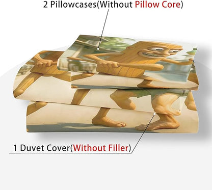 Funny Fusion Animals Bedding Set,Fusion Animals Duvet Cover Twin Full Queen King Set for Kids Boys Bed Decor Gifts (Color 18,King (104" x 90"))