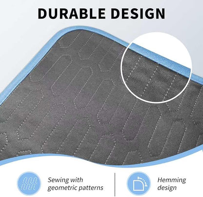 Washable Incontinence Underpads 34" x 36" (4 Pack), Heavy Absorbency Leakproof Bed Pads, Reusable Mattress Protector Pee Pads for Adults, Children, Pets (Dark Gray)
