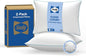 SEALY Clean Luxury Slumber Pillow, Odor Inhibiting, Cotton Cover Machine Washable, King, White, 2 Pack 