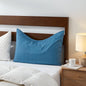 Sidney Sleep Curved Pillow Covers - Full Length Zipper Closure - Premium Soft Brushed Microfiber - 20 x 36 Inches - Fits Curved Side Sleeping Pillows (King, Navy)