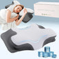 Ultra Pain Relief Cervical Neck Pillow for Side Sleepers, Ergonomic Cooling Memory Foam Pillows for Neck Pain Relief, Butterfly Pillow for Shoulder & Back, Removable & Washable Cover, Standard Size