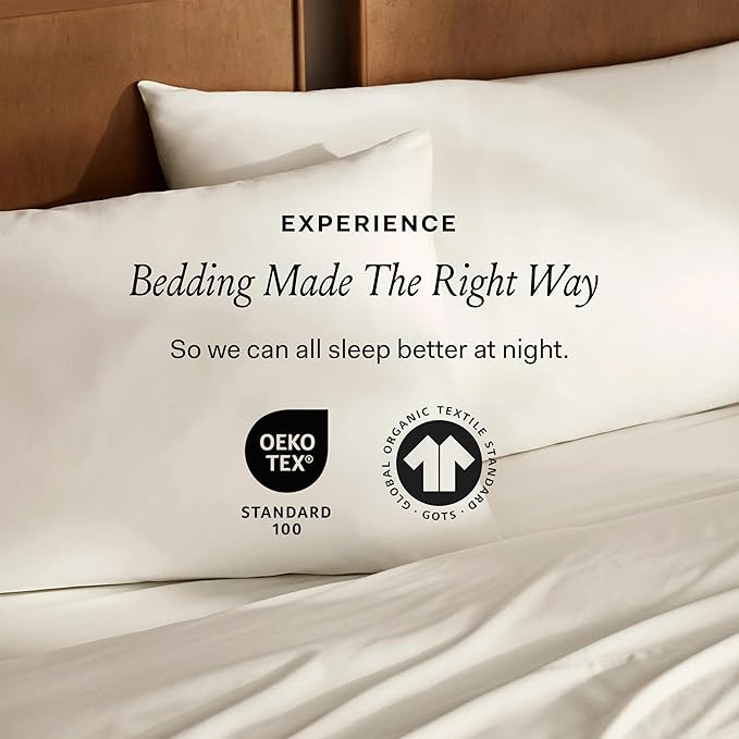 BOLL & BRANCH Signature Hemmed Duvet Set - Full/Queen, Pewter - Luxury 100% Organic Cotton - 1 Duvet Cover, 2 Shams - Buttery Soft, Hidden Closures