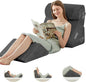 BDEUS 4PCS Bed Wedge Pillow Post Surgery, Orthopedic Sleeping Wedge Pillow Set for Back, Neck and Leg Pain Relief, Acid Reflux, GERD, Memory Foam Support Pillows for After Surgery, Grey