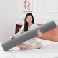 Body Pillow for Adults, Long Full Body Pillow for Side Sleepers and Pregnancy Support, High Resilience Cylindrical Bolster Pillow with Removable Washable Cover (60"x7.9", Dark Grey)