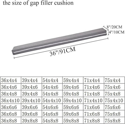 SAMTY Bed Filler for headboard Space Gap Filler Bolster Pillow Stopper for Sofa Crack Filler Between Headboard and Mattress 36 inch