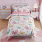 SANDJEST Butterfly Full Bedding Sets for Girls, Ultra Soft Microfiber Comforter Set with 4-Pieces, Bed Sets for Kid Tween Teen Bedroom Decor