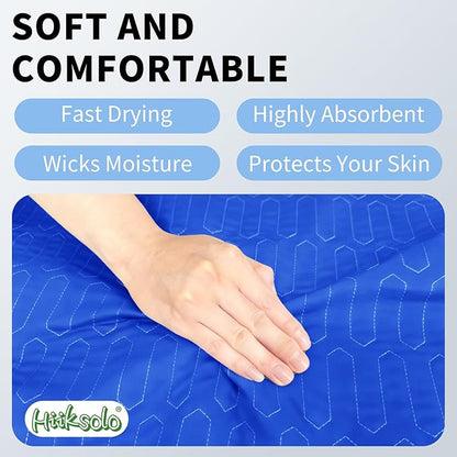 34" x 36" Washable Incontinence Bed Pads (4 Pack), Heavy Absorbency Leakproof Mattress Protector Underpads, Reusable Pee Pads for Adults, Kids & Pets (Royal Blue)