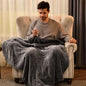 Bearhug Electric Throw Blanket 50" x 60", Reversible Velvet & Sherpa Heated Throw, 6 Heating Levels & 4H Auto Off, Over-Heat Protect, ETL Certification, Machine Washable