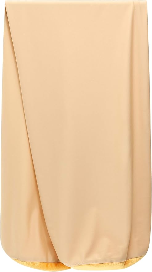 Case Only - Body Pillow Cover Stylish Silky Super Soft - 85% Spandex/ 15% Nylon Blend, Beauty - Anti Wrinkle, Anti Aging Prevention - Breathable Pillowcase - Gentle on Hair Size 48 X 8, Barely Beige