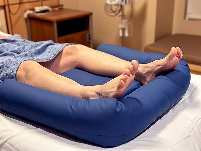 Bedsore Rescue Foot Bed Heel Flotation Protection Cushion | Support Feet, Ankles and Legs | Heel Protectors for Pressure Sores | Pressure Pads for Bed Sore | Elevated Foot Pillow for Sleeping