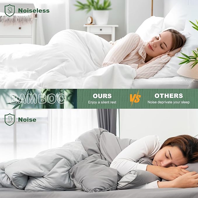 GRT Twin Waterproof Mattress Protector, Rayon Made from Bamboo Mattress Cover, Breathable Cooling Soft Mattress Protector, Machine Washable Mattress Pad with 8''- 26'' Deep Pocket