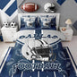 Feelyou Football Comforter Set King Size 7 Pieces Ball Games Bedding Set for Kids Boys Girls Rugby Bed in a BagFootball Bedroom Decor Rugby Sports