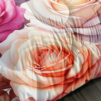 Paris Eiffel Tower Comforter 3Pcs Butterfly Bedding Full Tie-Dyed Rose Star Bedding Set for Kid Teen Girl Boy Adult Bed Decor Colorful Flora Quilt with 1 Comforter and 2 Pillowcases