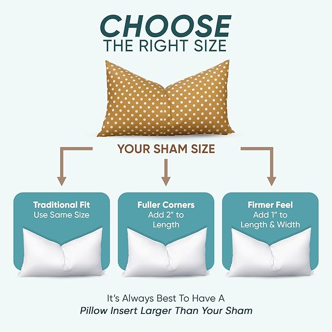 Pillowflex Synthetic Down Pillow Insert - 14x48 Down Alternative Pillow, Ultra Soft, Large Rectangle Body Sleeping Pillow, Lumbar, Long, Back - 1 Decorative Pillow Form