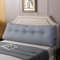 Wedge Headboard Pillow for Bed, Full Dorm Headboard Pillow Support for Sitting Up, Reading, Relaxing, Bolster Pillow with Removable Washable Cover, Blue Gray