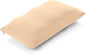 PILLOWY Premium Microbead Bed Pillow, Small Extra Fluffy But Supportive - Ultra Comfortable Sleep with Silk Like Anti Aging Cover 85% Spandex/ 15% Nylon Breathable, Cooling Barely Beige