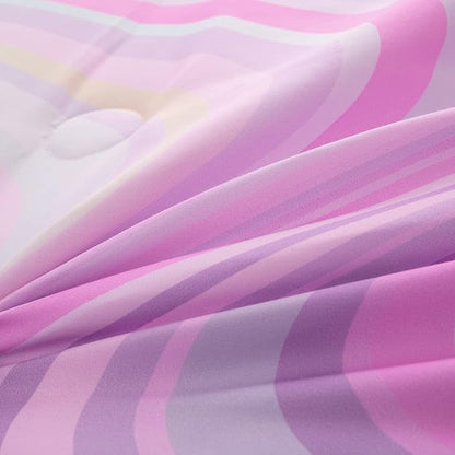 Bodhi Girls Queen Comforter Set,Kids Bedding Queen,Pink Girls Bedding Set,Colorful Tie Dye Comforter,Teen Comforter Set Queen with Matching Pillowcases
