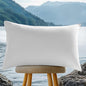 Hungarian White Goose Down Bed Pillows 750 Fill Power 80% Goose Down 20% Goose Feather Sleep Pillows with 600 TC 100% Cotton Shell Luxury Bed Pillow (Off White 26“X20, Pack of 1)